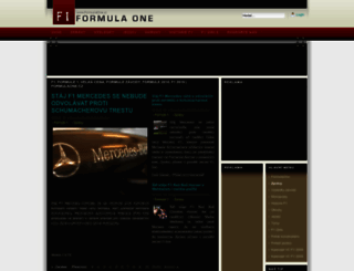 formulaone.cz screenshot