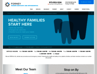 forneymoderndentistry.com screenshot