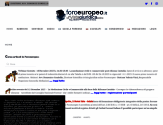foroeuropeo.eu screenshot