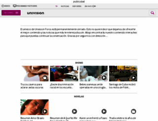 foros.univision.com screenshot