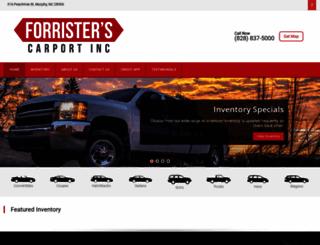 forristerscarport.com screenshot