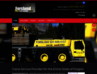 forslundcrane.com screenshot