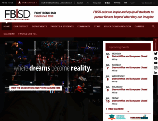 fortbendisd.com screenshot