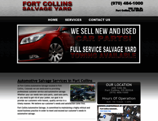 fortcollinsautosalvage.com screenshot