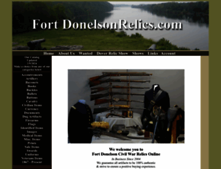 fortdonelsonrelics.com screenshot