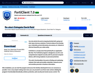 forticlient.informer.com screenshot