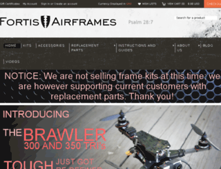 fortisairframes.com screenshot