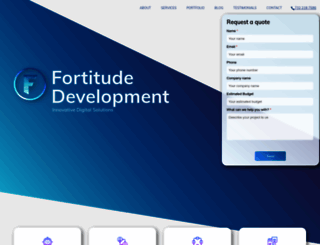 fortitudedev.com screenshot