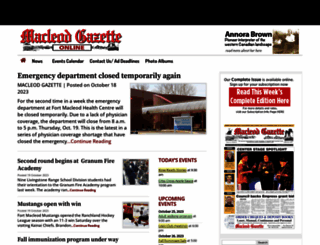 fortmacleodgazette.com screenshot