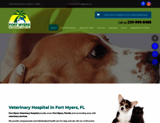 fortmyersvethospital.com screenshot