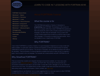 fortrantutorial.com screenshot