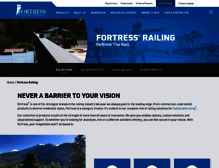 fortressrailing.com screenshot