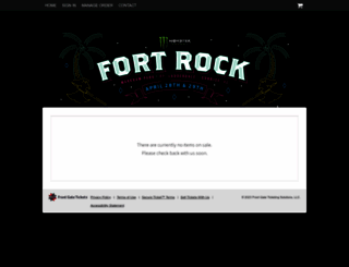 fortrock.frontgatetickets.com screenshot