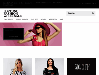 fortunefashionwholesale.com screenshot