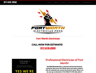 fortworth-electrician.net screenshot