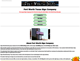 fortworthsignsmfg.com screenshot