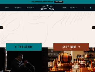 fortycreekwhisky.com screenshot