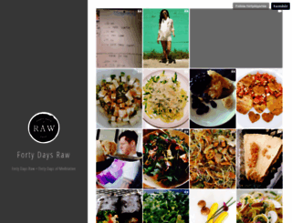 fortydaysraw.com screenshot