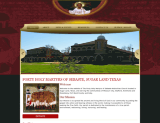 fortymartyrs.org screenshot