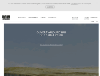 forum-des-halles.com screenshot