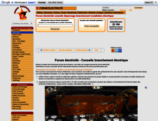 forum-electricite.com screenshot