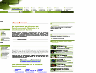 forum-environnement.com screenshot