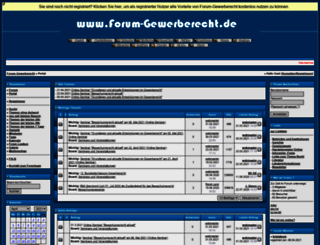 forum-gewerberecht.de screenshot