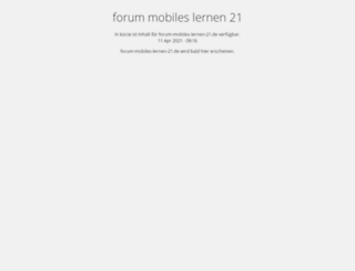 forum-mobiles-lernen-21.de screenshot