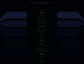 forum-signatures.com screenshot