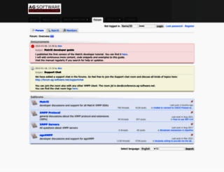 forum.ag-software.net screenshot