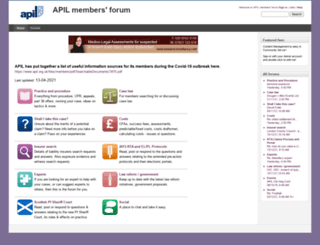 forum.apil.org.uk screenshot