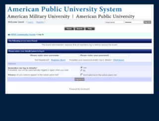 forum.apus.edu screenshot