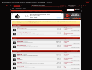 forum.arcadetrainer.com screenshot