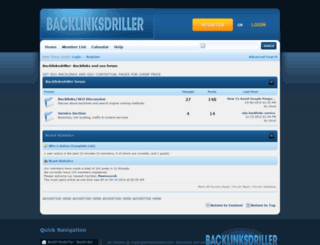 forum.backlinksdriller.com screenshot
