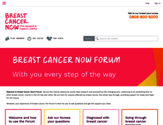 forum.breastcancernow.org screenshot