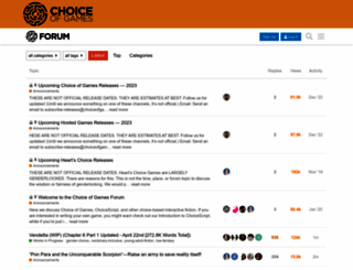 forum.choiceofgames.com screenshot