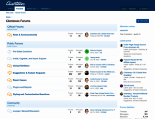 forum.clientexec.com screenshot
