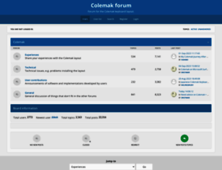 forum.colemak.com screenshot
