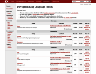 forum.dlang.org screenshot