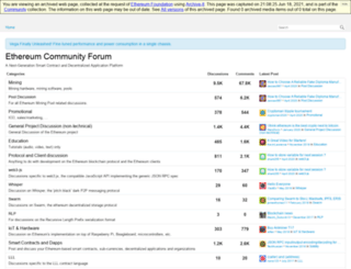 forum.ethereum.org screenshot