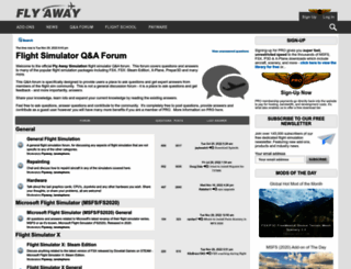 forum.flyawaysimulation.com screenshot