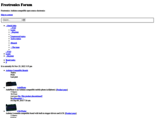 forum.freetronics.com screenshot