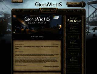 forum.gloriavictisgame.com screenshot