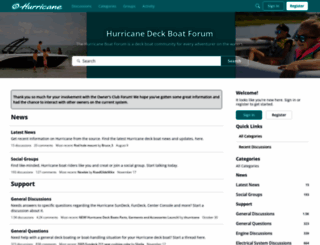 forum.hurricaneboats.com screenshot