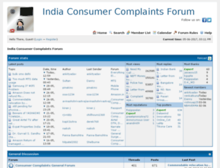 forum.indiaconsumercomplaints.org screenshot