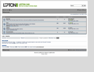 forum.lepton-cms.org screenshot