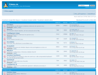 forum.linux.ro screenshot