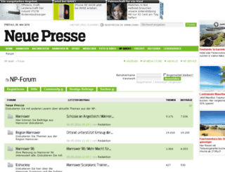 forum.neuepresse.de screenshot