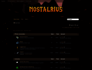 forum.nostalrius.org screenshot