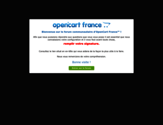 forum.opencart-france.fr screenshot